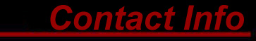 Personal: Contact Info